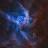 A pixelated blue star with five points against a dark background, featuring gradient shading from light to deep blue.