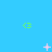 A static image with a bright blue background featuring scattered green '<3' symbols and pink plus/star shapes in various states of animation.