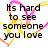 Pixelated text reads "Its hard to see someone else you love" on left and "love someone else!!!!!!!!!!" on right, overlaid with pink and yellow heart-shaped lines.