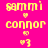 Pixelated yellow text and symbols on bright pink background with orange horizontal bars appearing in different positions across frames.