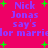 Pixelated text and green stars on a bright pink background, with repeated phrases and partial words visible across the image.