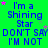 Green background with blue text repeating 'I'm a Shining Star' and 'DON'T SAY I'M NOT', pink stars scattered throughout.