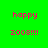 Green background with pink text reading 'happy 2003!!!!' in four identical , one showing a subtle orange glow effect