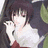 Pixelated anime-style character with dark hair and white clothing appears in two against purple backgrounds with red and green text overlays