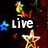 Animated icon with four distinct sections showing text and symbols: 'Live' over stars, 'Life' over a star, 'crazy!' on a cartoon face, and an empty section.