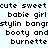 Static pixel art displays repeated text phrases in black on light blue background with white circular highlights.