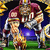 Pixelated static image of a cartoon football player in mid-action with multiple yellow and white figures in the background, set against a dark blue backdrop with green grass at the bottom.