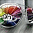 A circular icon with a colorful, abstract background featuring red, purple, green, and blue hues. The text "Oh" appears in the top-left corner.
