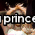 A four- shows a woman with long brown hair in various poses: hands raised, arm extended, and smiling, with partial text 'prince' visible
