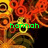 Animated pixel art of a character with red hair and yellow eyes, displaying two text variations in green pixelated font.