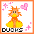 Pixel art character with orange hair and yellow dress, surrounded by pink stars and hearts on white background.