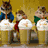 Animated sequence showing chipmunk characters in various poses with ice cream, musical instruments, and group interactions.