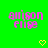 Green background with pink pixelated text 'amison elipse' and yellow heart symbols, animated to shift horizontally.