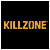 Animated Killzone icon featuring a masked character with glowing goggles and the text "KILLZONE" in yellow, cycling through different animation frames showing varying light intensity on the goggles.