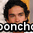 A static image with four quadrants showing partial celebrity faces and text overlays including 'oonch', 'anahi', and 'Love' in pixelated font.