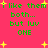 Pixelated green text on bright pink background with yellow starbursts, repeating 'i like them both... but luv ONE' in two