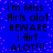 Blue background with pink pixelated dots, black text reading 'I'm Miss Airs alot BEWARE i flirt ALOT!!!' repeated in four identical quadrants.
