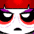Pixel art contact sheet of a gothic character with red hair and purple clothing across seven animated frames, featuring text "UBER GOTH" at bottom left.