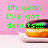 Pixelated green text on pink background with donut image, two variations showing different phrases.