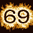 Four animated frames of a golden circular icon with swirling black symbols on a dark background, each frame showing distinct symbol arrangements within the glowing border.
