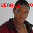 A pixelated image of a person in a red jacket with black collar, hand near chin, overlaid with red text reading 'YEAH...I KNO IM SEKI' against light background.