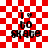 Red and white checkered background with four identical pixelated text blocks reading 'i love to skate' in black, each block having a red glow effect on the right side.