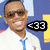 Pixelated image of a person in white shirt and blue tie with sunglasses, next to black text reading 'My Hubey Chris' on blue background.
