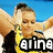 A person in a yellow and black outfit with arms raised, set against a blue sky background.