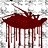 A 4-frame contact sheet of a pixelated animated icon featuring blood drips, a cockroach, a gun, and the text "PAPA ROACH" in blocky letters.