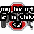 Pixelated text-based icon with red and gray elements, displaying four distinct text blocks across a