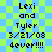 Pixelated text on a blue-green checkered background with repeated phrases and dates.