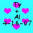 A static image with a cyan background featuring pink heart shapes and repeated text elements.