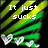 Green and yellow diagonal striped background with white pixelated text and heart symbols, transitioning between four states.