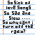 Pixelated text on lined notebook paper background with blue horizontal lines and a vertical orange margin line.
