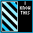 A 5x5 contact sheet of animated frames showing a pixel art icon with diagonal blue and black stripes on the left, white stars scattered across it, and evolving text on the right against a black background.