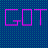 Four- with blue backgrounds: top-left has 'GOT' text on teal dots, top-right shows 'MILK', bottom-left displays a question mark, and bottom-right depicts milk pouring into glass