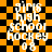 Four identical pixelated text-based images on orange and black checkered background with white text reading 'girls high school hockey 08' in four