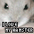 identical pixelated hamster images with text "I LOVE MY HAMSTER" in black and pink, arranged in a pattern