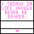 Pixelated text in pink on white background with black borders, listing three items: friendship, hearts, and promises.