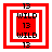Four red and white pixelated frames with 'WILD' text and '13' numerals in various positions, arranged in a