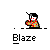 Pixel art character in red-and-yellow checkered shirt holding a red object, with speech bubbles changing from 'Real' to 'G' to 'Shit!' across frames.