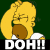 Pixelated cartoon character with blonde hair and brown nose, mouth open in a shout, wearing white shirt against dark green background.