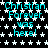 Static image with repeated text 'Christian Forever was here!' in cyan over black background with white stars.