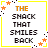 A 3x2 contact sheet of six animated frames showing variations of text and a pixelated fish icon, all within yellow borders with orange stars.