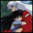 A 48x48 pixel animated buddy icon featuring two anime characters in a hug on the left and text elements on the right, displayed as a contact sheet with two frames.