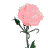 pixelated flower icons with varying text labels and color variations, including pink and gray tones