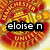 A circular animated icon with red and yellow floral patterns and a central text overlay changing across frames.