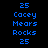 Pixelated blue text on black background with white highlight changes across three of repeated text
