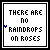 Static image with text 'THERE ARE NO RAINDDROPS ON ROSES' and blue raindrop symbols above the word 'RAINDDROPS', varying in number
