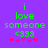 Green text on purple background reads 'i love someone <333' with pink stars below, two versions differ in star arrangement.